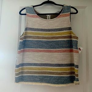 Green Envelope striped tank top